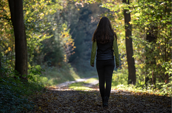 Waldbaden-Durchatmen im Wald