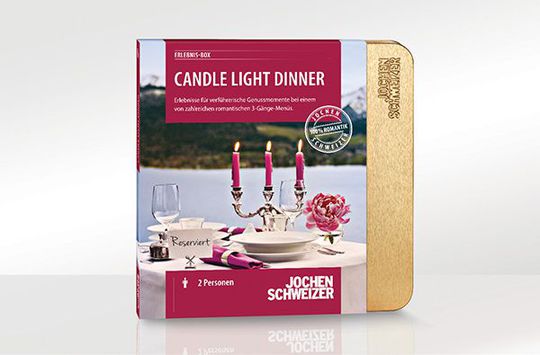 Erlebnis-Box ‚Candle-Light-Dinner für 2‘