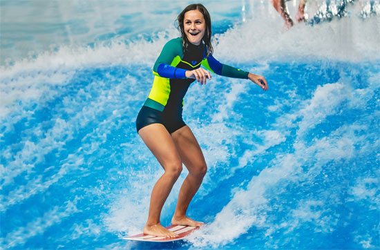 Indoor-Surfen in Prag